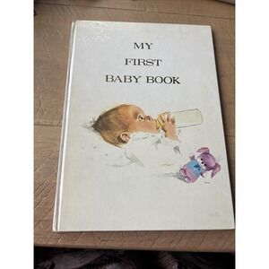 Vintage Baby Book My First Golden Book 1969 Baby Record Milestones Belgium Kitch